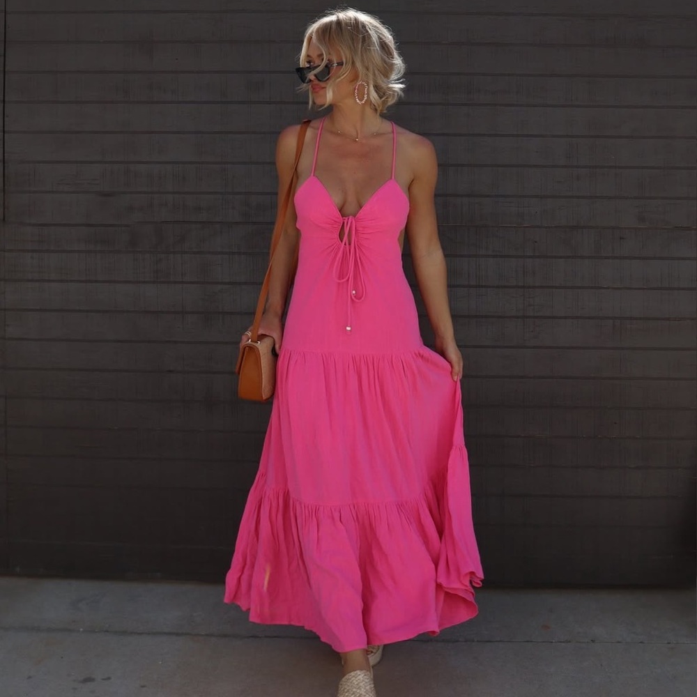 Vici Pink Maxi Dress